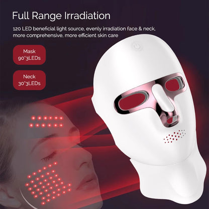 LED Facial Mask with Classic 7-Color Face Rejuvenation (No Box)