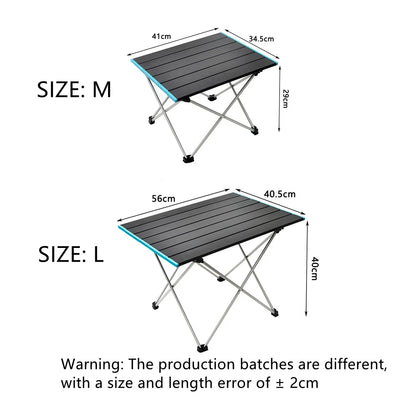 Camping Table Folding Aluminum Portable Outdoor Picnic Desk