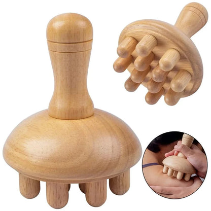 Best Wooden Massage Tool with Mushroom Lymphatic Cellulite | Buy Online at Furniture Things Australia