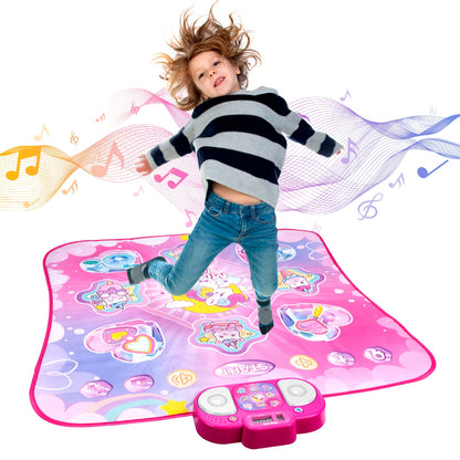 Kids Electronic Dance Mat Dancing Blanket Double Players Mode with 9 Levels Kid Floor Music Blanket Educational Toys Kids Gifts
