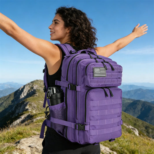Tactical Backpack with 45L Waterproof Nylon