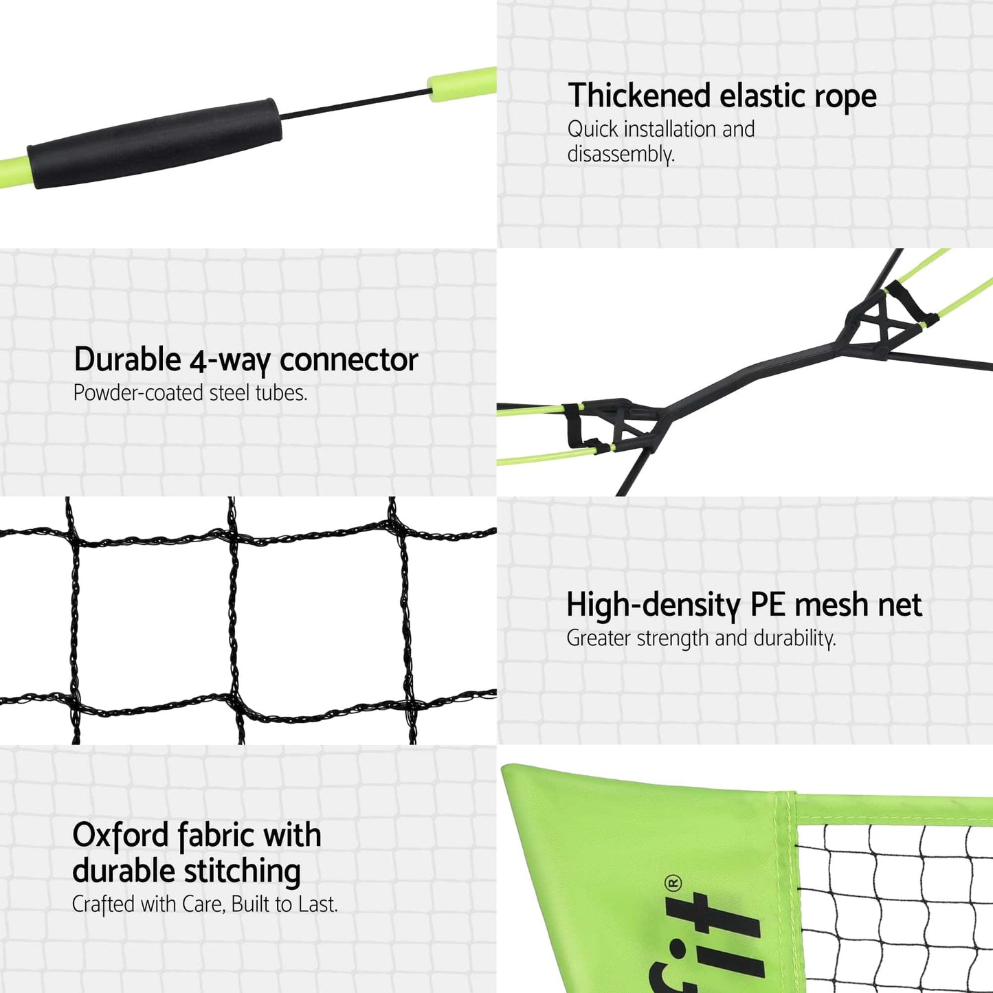Best Everfit 3M Badminton Tennis Net Portable Volleyball Kit Yellow | Buy Online at Furniture Things Australia