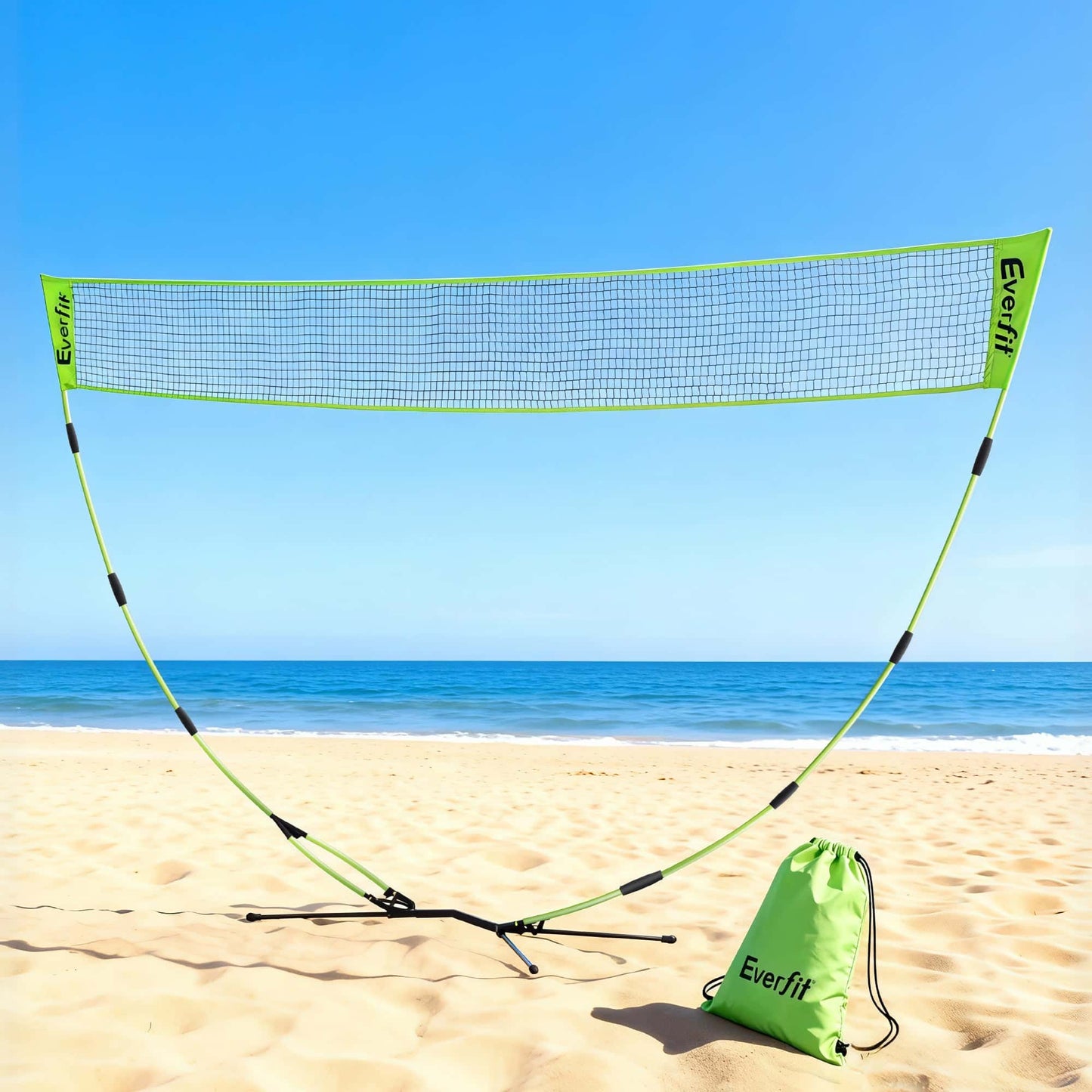 Best Everfit 3M Badminton Tennis Net Portable Volleyball Kit Yellow | Buy Online at Furniture Things Australia