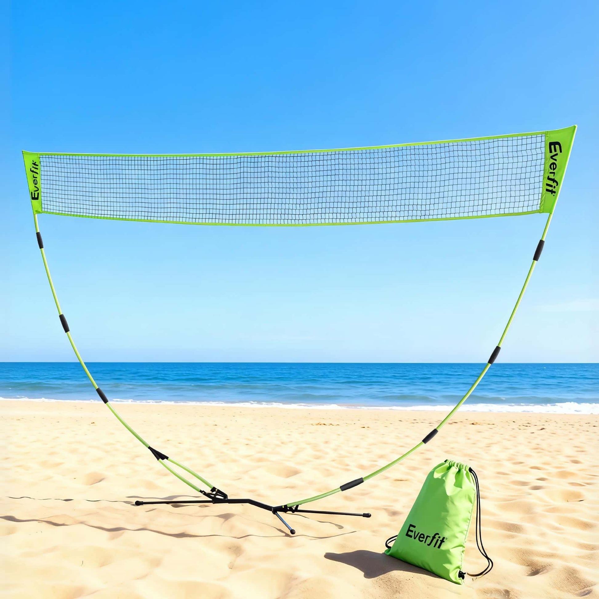 Best Everfit 3M Badminton Tennis Net Portable Volleyball Kit Yellow | Buy Online at Furniture Things Australia