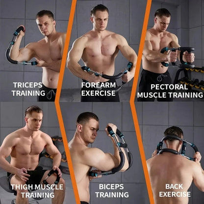 Arm Exerciser Adjustable Strength Trainer Steel Resistance Machine