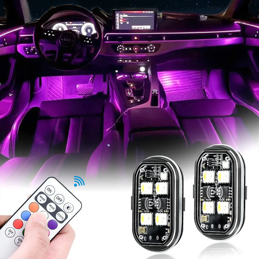 Wireless Strobe Lights with LED RGB Set