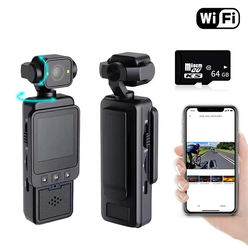 4K Handheld Pocket Camera Rotatable