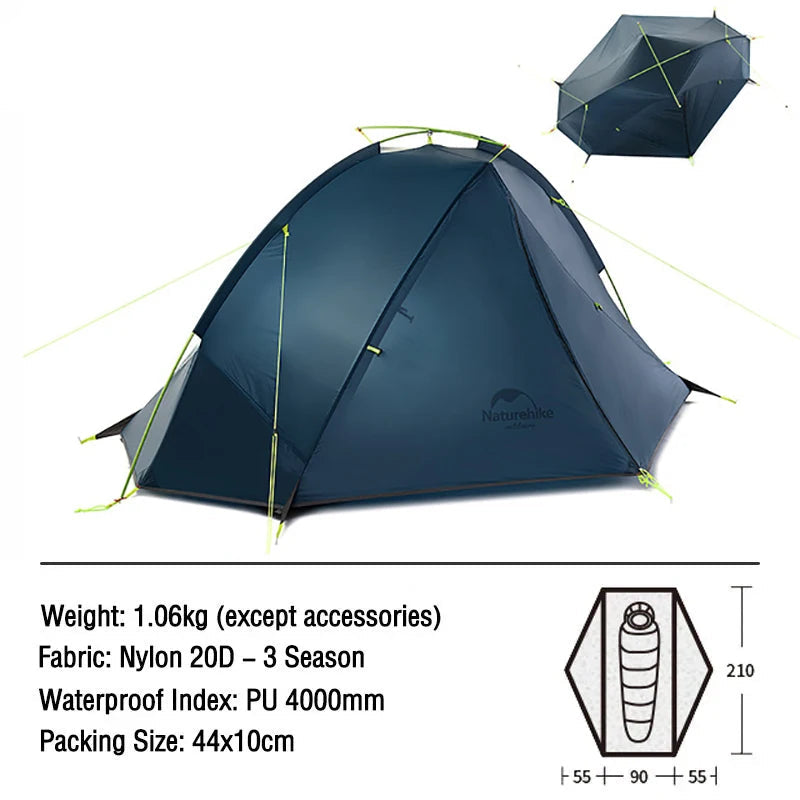 Outdoor Hiking Tent with Ultralight Waterproof Nylon (1  Person)