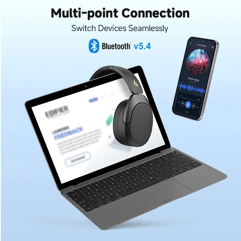 Headphones Bluetooth with Wireless Noise Cancelling Over-Ear