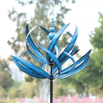 Wind Spinner Metal Retro Garden Windmill Decoration