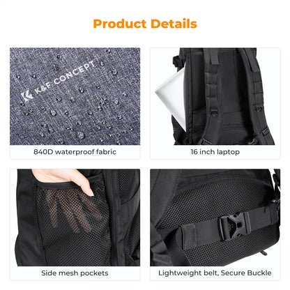Camera Backpack for DSLR Laptop Tripod with Rain Cover