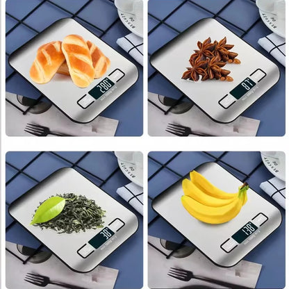 Kitchen Scale Digital with Stainless Steel LED Precision