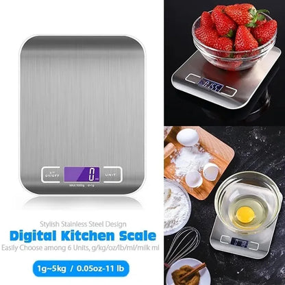Kitchen Scale with Digital Portable USB Charging