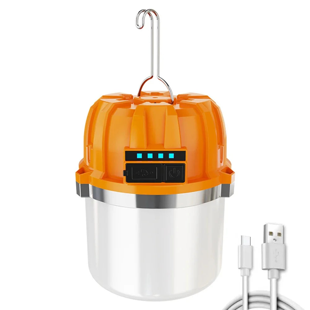 LED Camping Lantern with Rechargeable Emergency Lamp Bulb