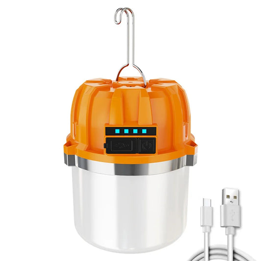 LED Camping Lantern with Rechargeable Emergency Lamp Bulb