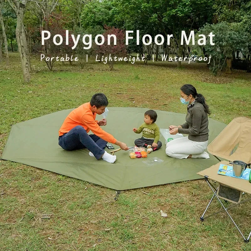 Camping Groundsheet with Large Waterproof Octagonal