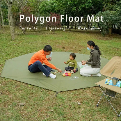 Camping Groundsheet with Large Waterproof Octagonal