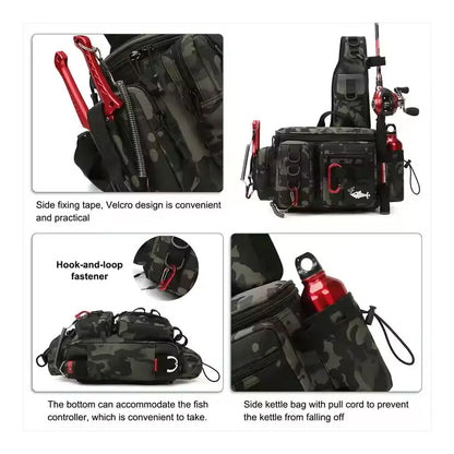Shoulder Bag Fishing Gear with Multiple Compartment