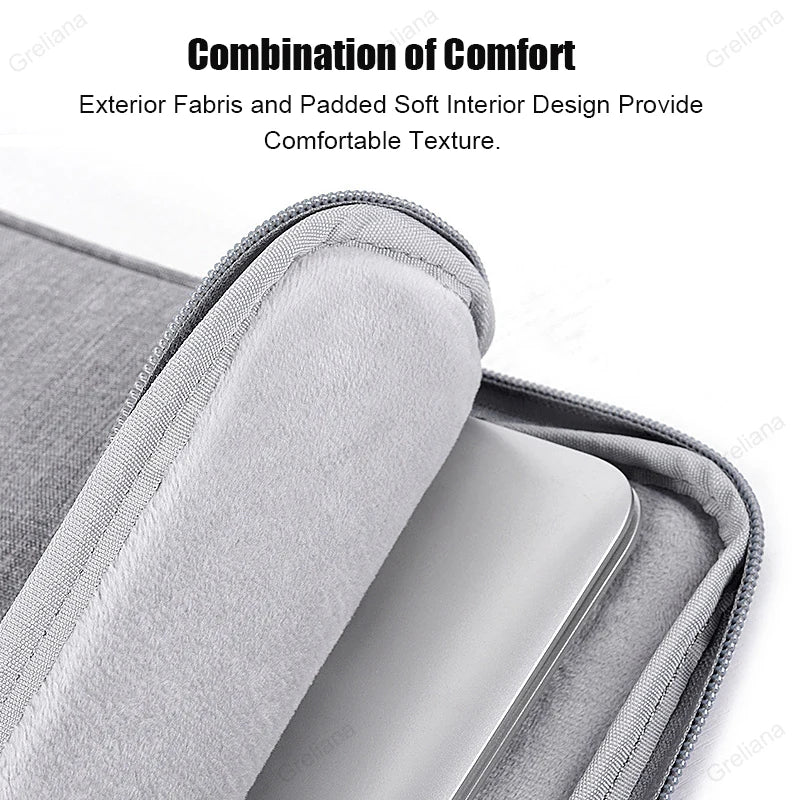 Laptop Bag Waterproof Portable 14-Inch Notebook Briefcase