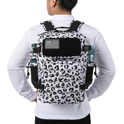 Tactical Backpack with 25L Polyester Leopard