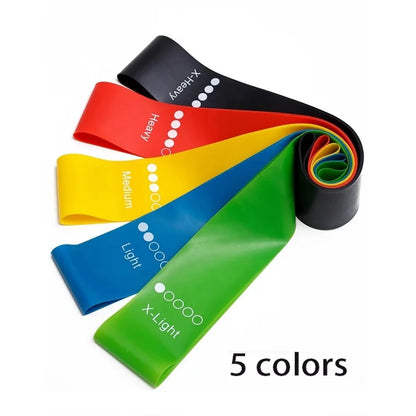 5-Level Resistance Workout Bands Set