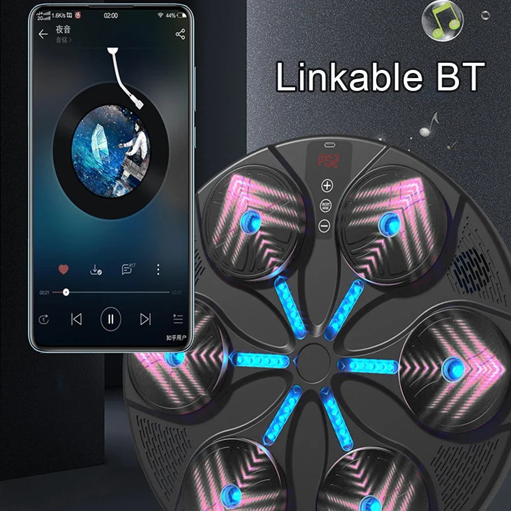 Music Boxing Machine Adjustable Bluetooth LED