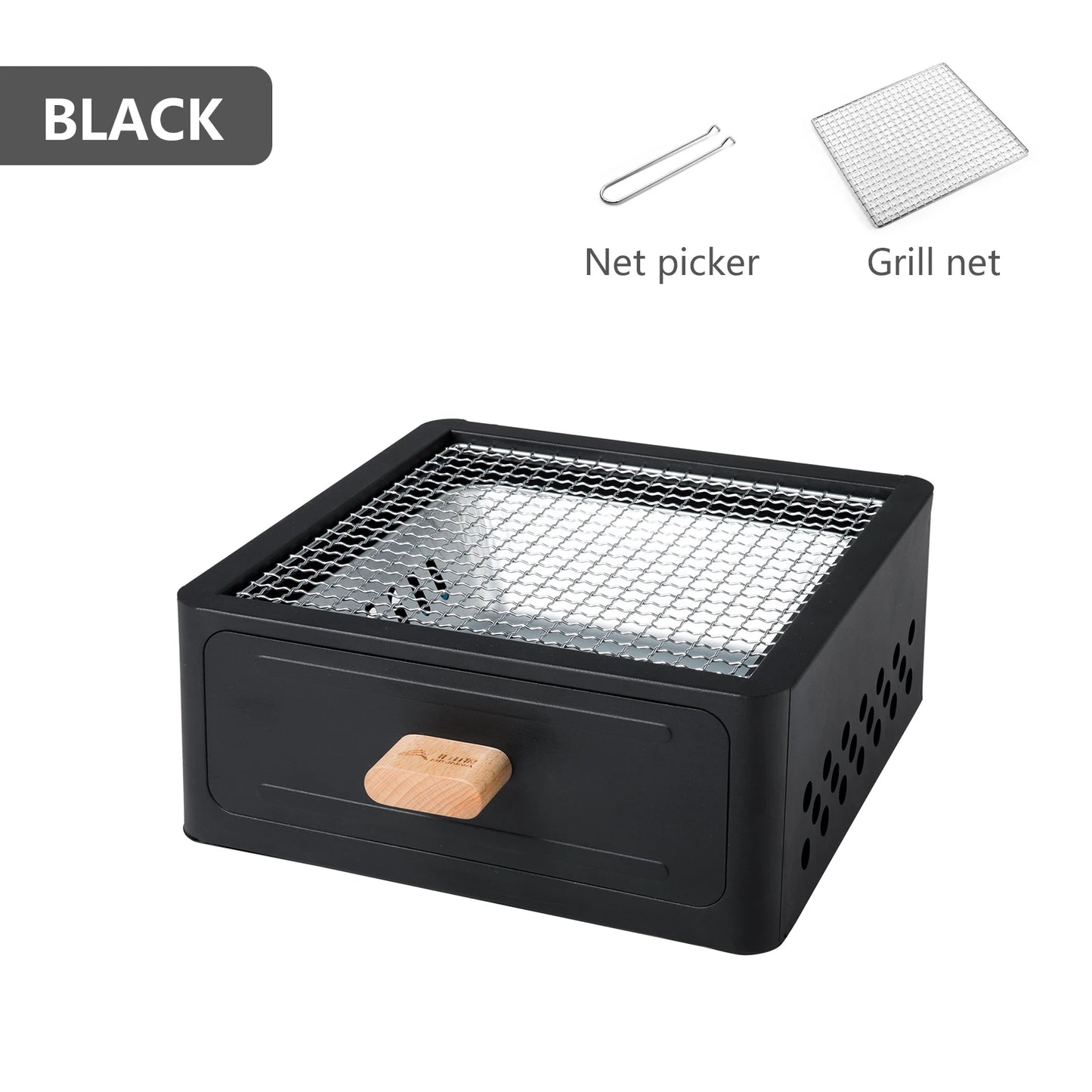 Camping Stove with Charcoal Grill