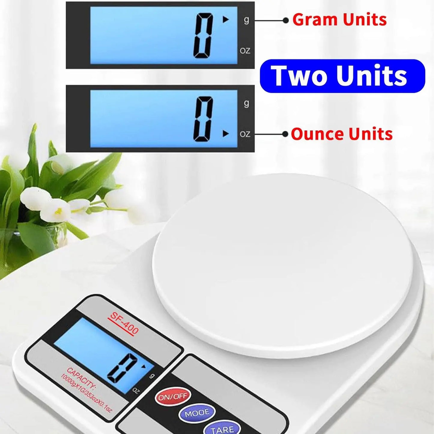 Digital Kitchen Scale with High-Precision LED