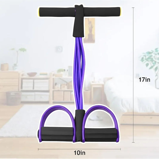 Six-Tube Pedal Tensioner Multi-Functional Household Fitness Equipment Yoga Abdominal Strengthening Elastic Band Tension Rope