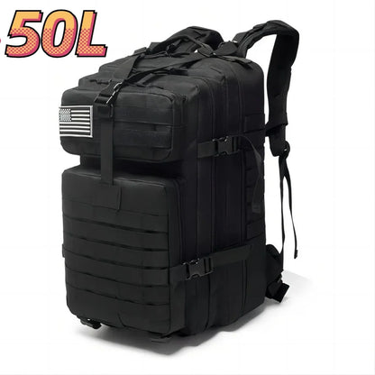 Tactical Backpack with 50L Waterproof Nylon