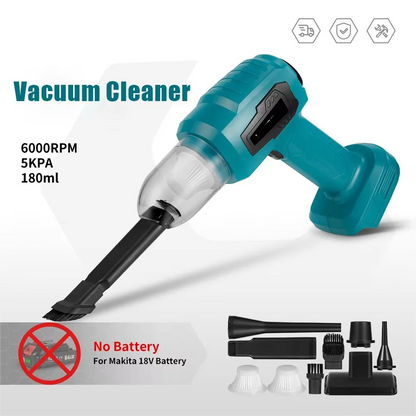 Vacuum Cleaner Mini Electric Wireless Strong Suction 18V