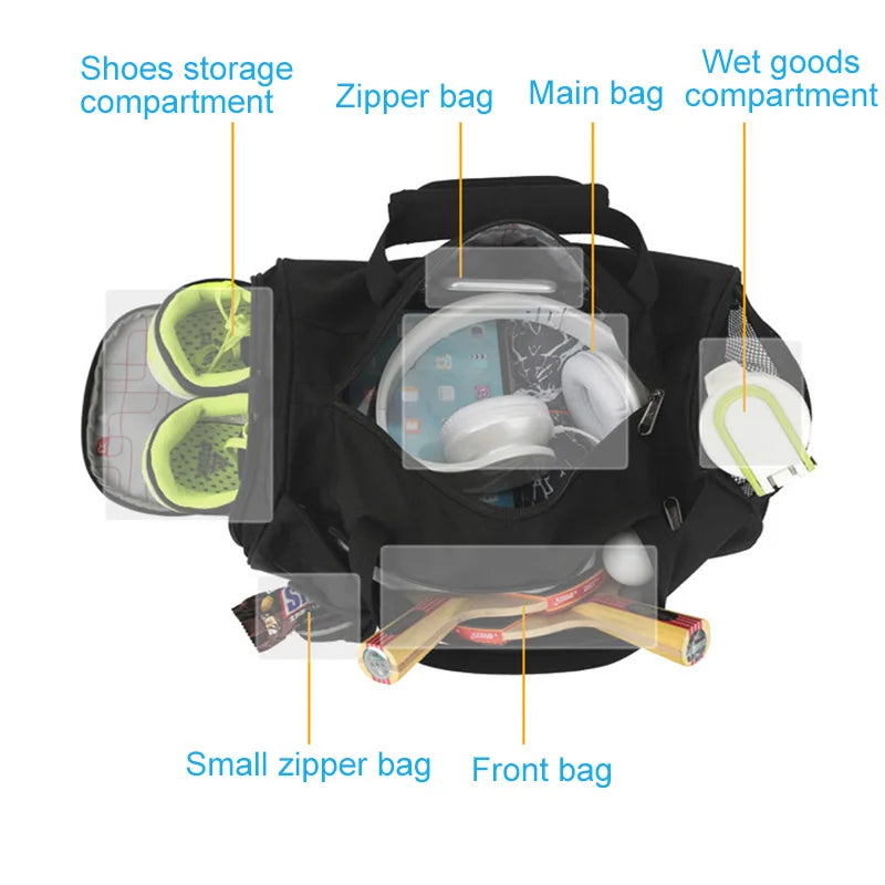 Gym Bag Large Capacity Nylon