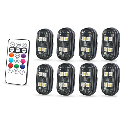 Wireless Strobe Lights with LED RGB Set