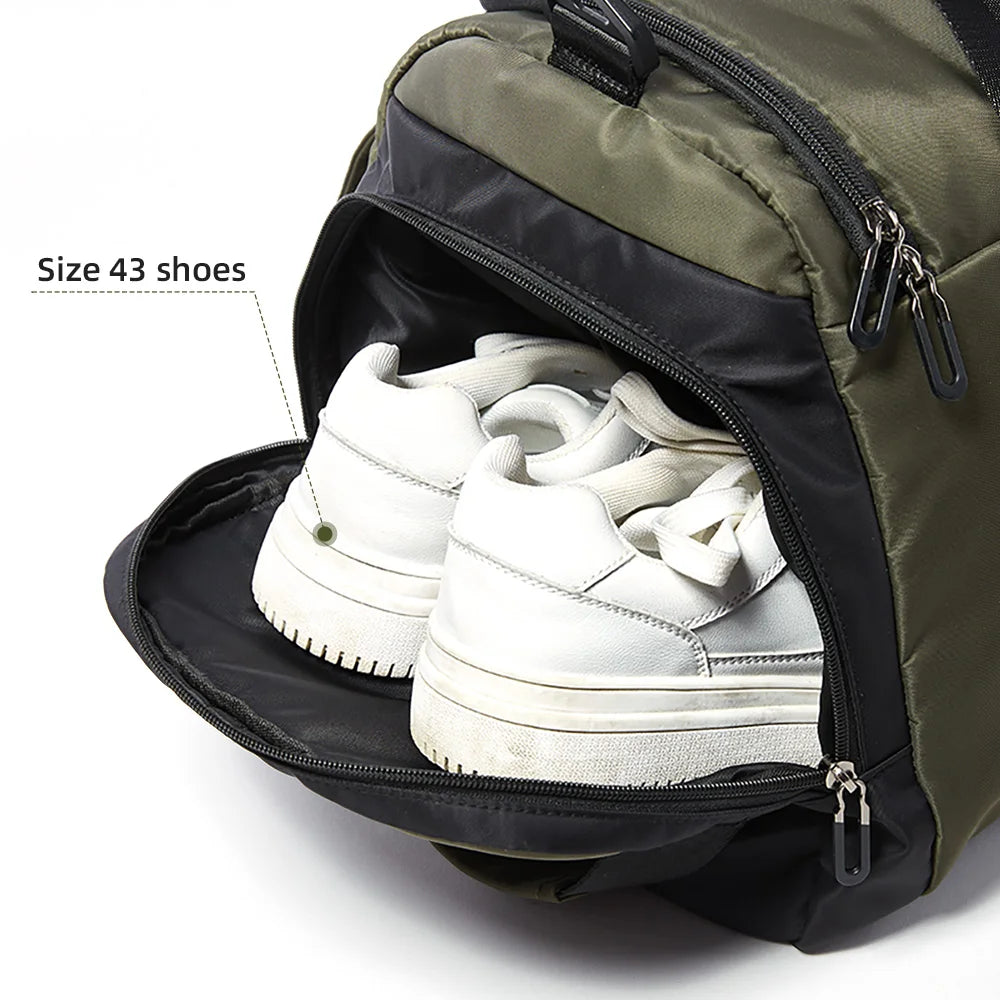 Travel Duffel Bag with Waterproof Wet Dry Separation