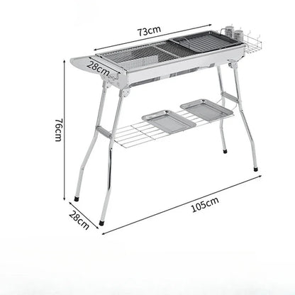 Portable Folding Charcoal Grill