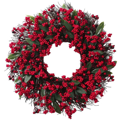 Best Christmas Wreath Front Door Red Berry Pine | Buy Online at Furniture Things Australia