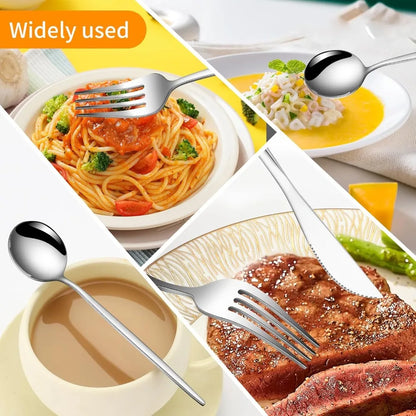Cutlery Set Stainless Steel Silverware 24 pieces