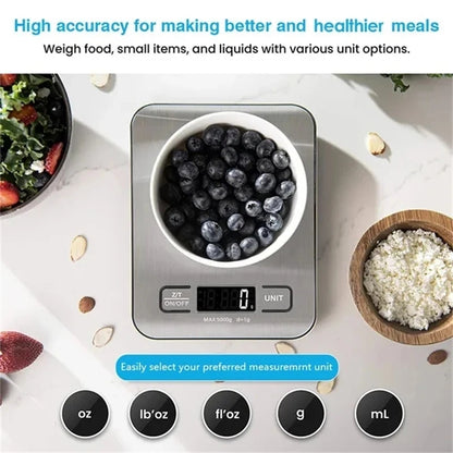 Kitchen Scale with Digital Portable USB Charging