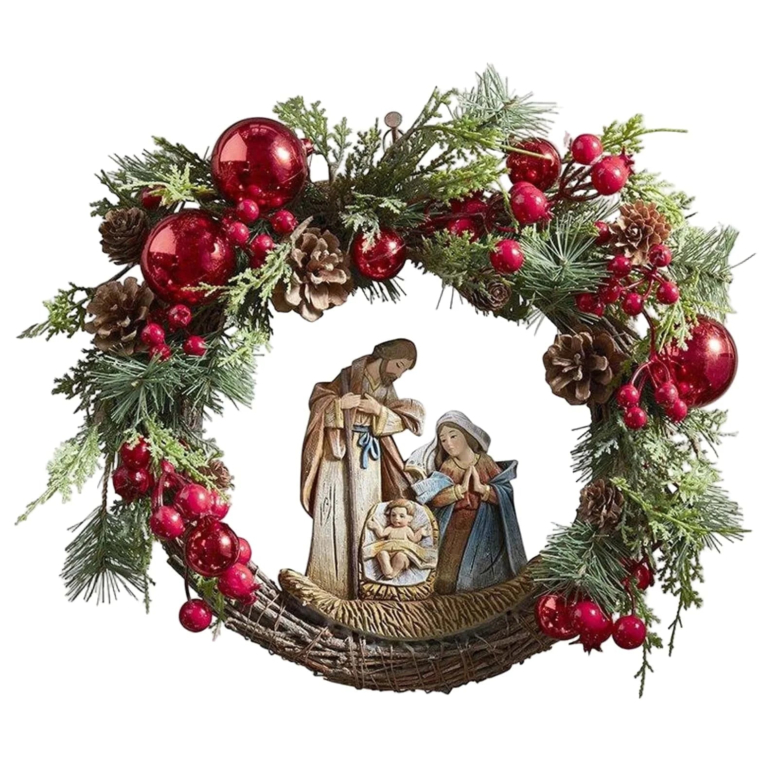 Best Christmas Wreath Nativity Scene Door Wall Decoration | Buy Online at Furniture Things Australia