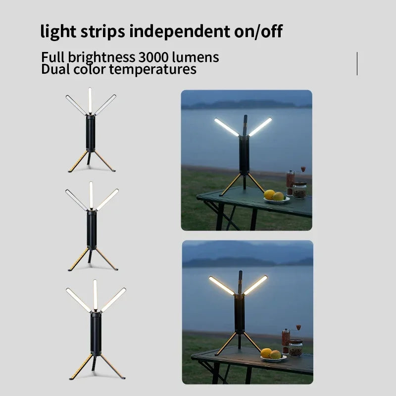 Telescopic Rechargeable Camping LED Light
