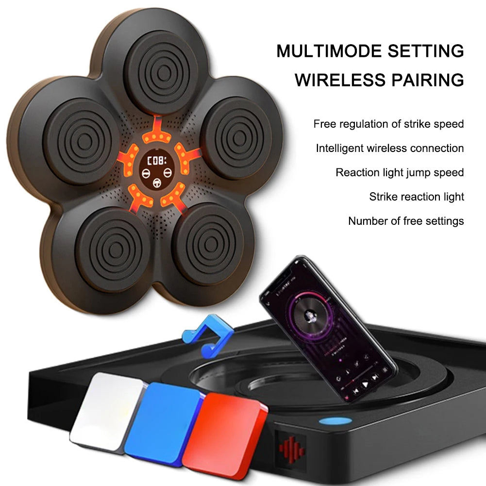 Boxing Target with Smart LED Music Reaction Trainer