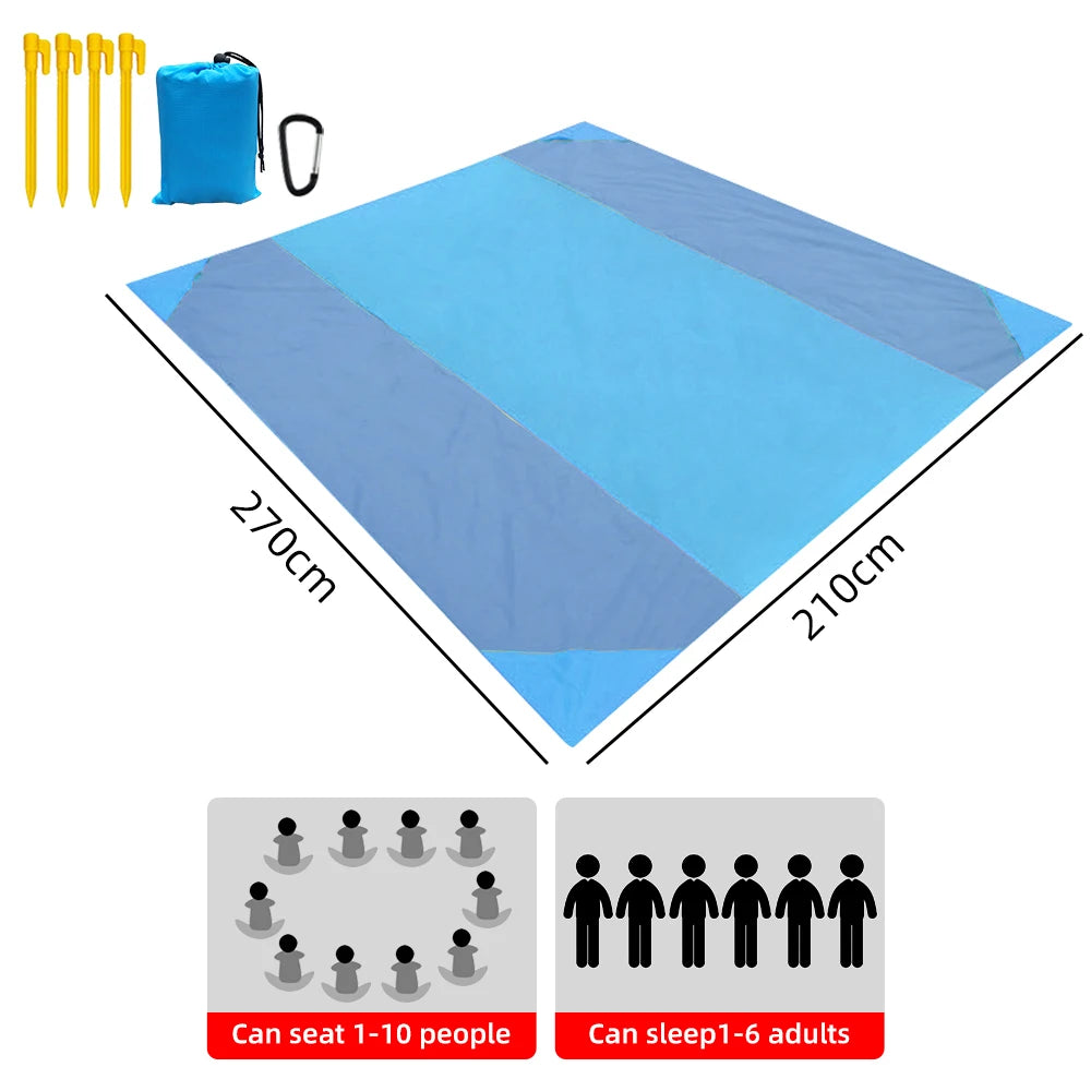 Beach Mat Waterproof with Extra Large Folding