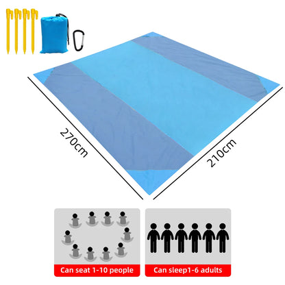Beach Mat Waterproof with Extra Large Folding