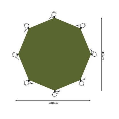 Camping Groundsheet with Large Waterproof Octagonal