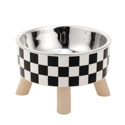 Best Cat Dog Feeder Bowl Raised Stainless Steel Stand | Buy Online at Furniture Things Australia