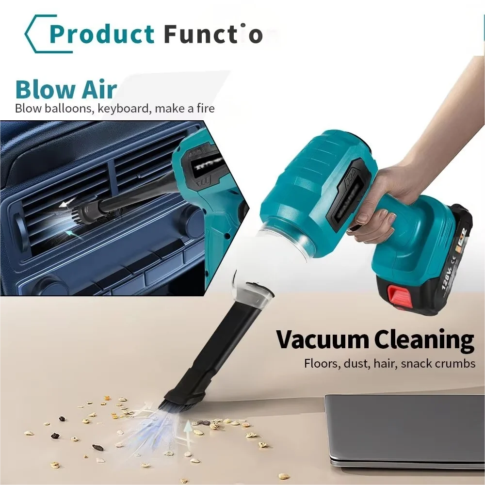 Vacuum Cleaner Mini Electric Wireless Strong Suction 18V