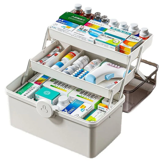 Medicine Box Large Capacity Portable First Aid Organizer