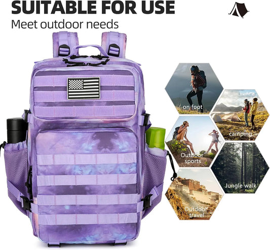 Tactical Backpack with 45L Waterproof Outdoor Rucksack