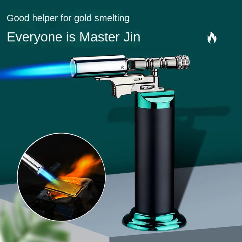Refillable Jet Torch Lighter with Blue Flame