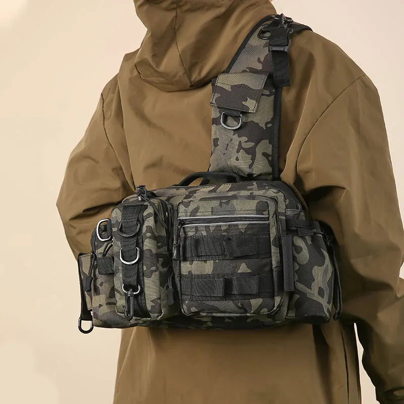 Shoulder Bag Fishing Gear with Multiple Compartment